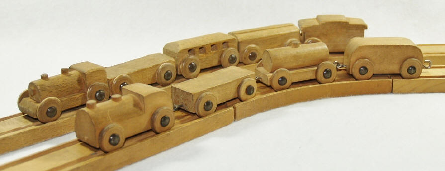 Decorate-Your-Own Wooden Train Set